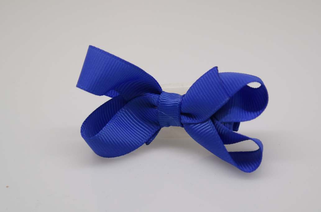 Small bowtique hair Bow with colors  Royal